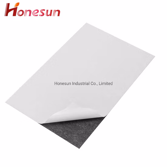 A4 Rubber Magnet with Self-Adhesive Adhesive Backed Magnetic Rubber Sheet Flexible Adhesive Magnet Sheet
