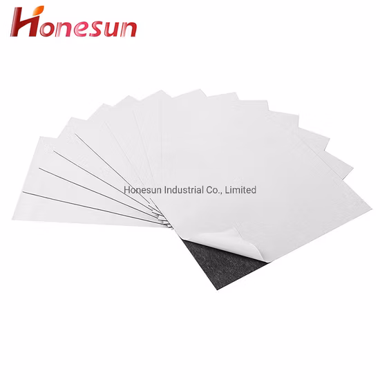 A4 Rubber Magnet with Self-Adhesive Adhesive Backed Magnetic Rubber Sheet Flexible Adhesive Magnet Sheet