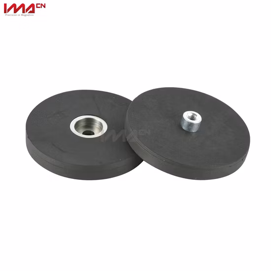 Magneti in vaso rivestiti in gomma personalizzati D22/D31/D43/D66/D88 per base di fissaggio LED per auto