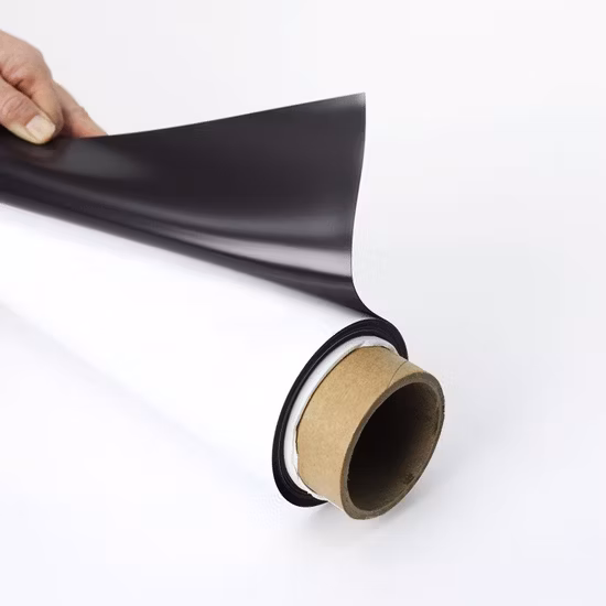 Magnete magnetico professionale in gomma ferrite nera personalizzato
