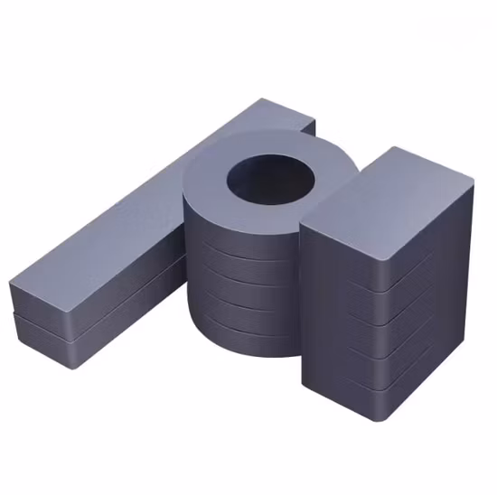 Fornitore di magneti in ferrite con magnete a blocchi di materiale magnetico Y30